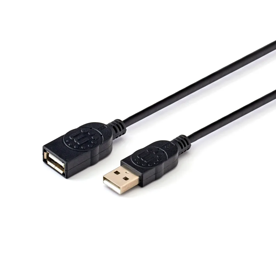 Cablu Manhattan, prelungitor, USB 2.0 A Masculin/USB 2.0 A Feminin, 1.8 m, USB a masculin