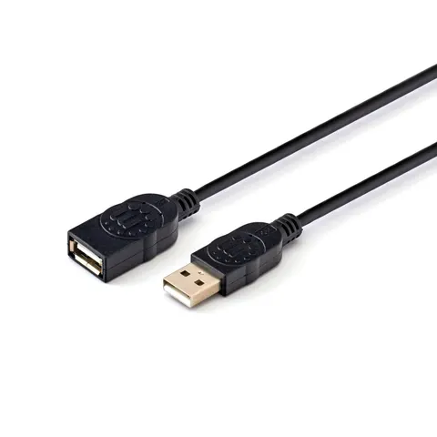 Cablu Manhattan, prelungitor, USB 2.0 A Masculin/USB 2.0 A Feminin, 1.8 m, USB a masculin