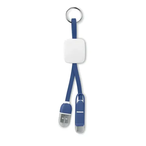 More Than Gifts breloc adaptor USB, USB Type-C / USB micro Type-B, albastru