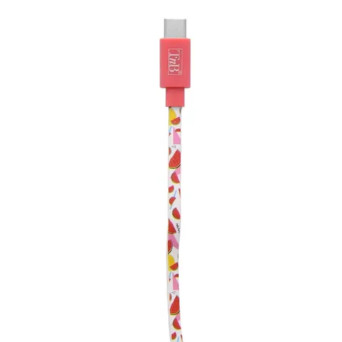 Cablu TNB USB/USB, 1 m, USB-A, USB-C, pepeni