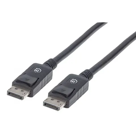 Cablu Manhattan DisplayPort tată/DisplayPort tată, 2 m, negru