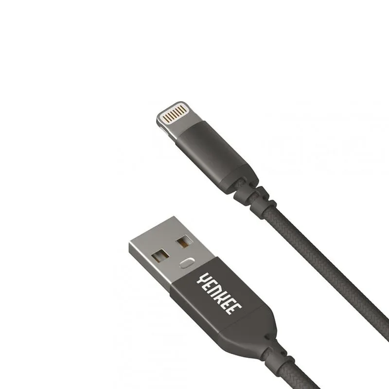 Cablu Yenkee 611 BK USB Male la Lightning Male, 1 m, USB 2.0, negru