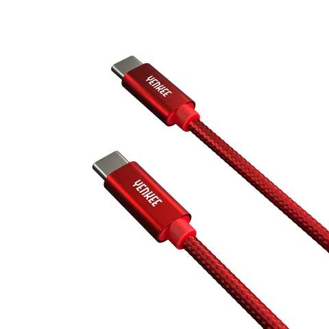 Cablu Yenkee USB Type-C la USB Type-C, 1 m, roșu