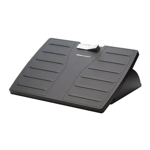 Suport pentru picioare Fellowes Microban, reglabil, negru