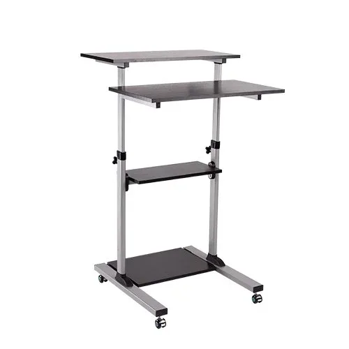 Masa de lucru pentru computer și monitor Lumi WST-01, pe roți, greutate maximă 60 kg