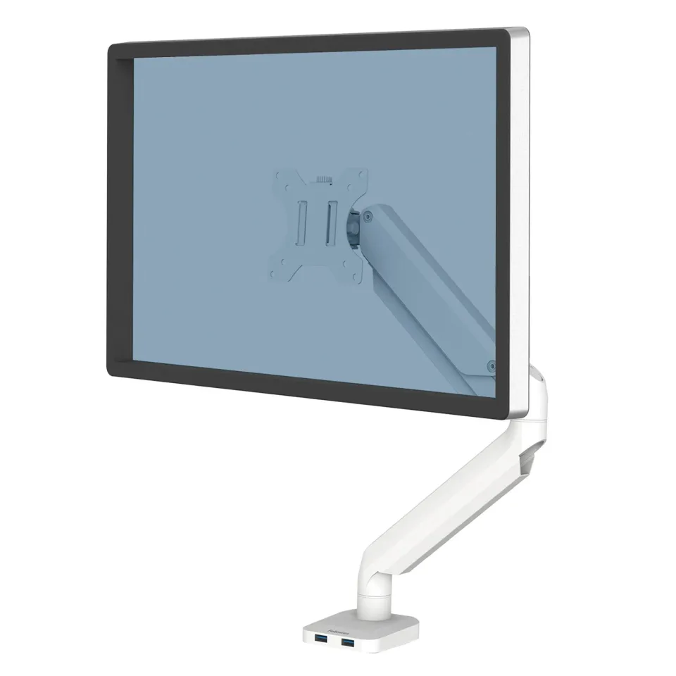 Suport monitor Fellowes, braț simplu, greutate maximă 8 kg, 32'', alb