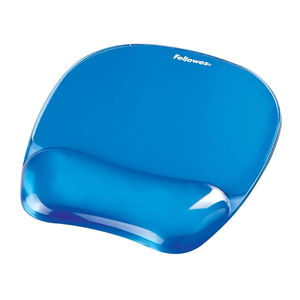 Mouse pad Fellowes cu suport pentru încheietură din silicon, albastru