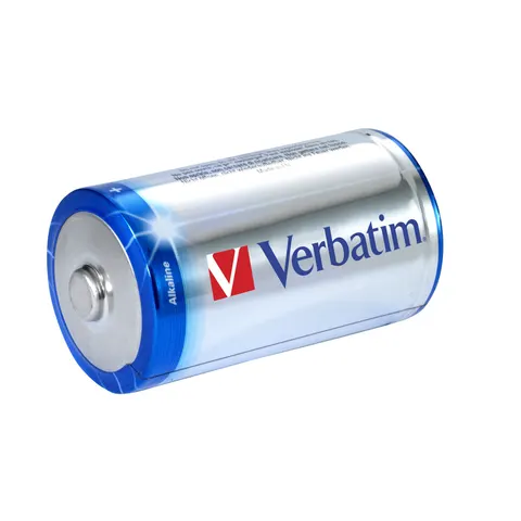Baterie alcalină Verbatim, D, LR20, 1.5 V, 2 bucăți