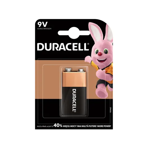 Baterie alcalină Duracell, 6LR61, 9 V, AAA