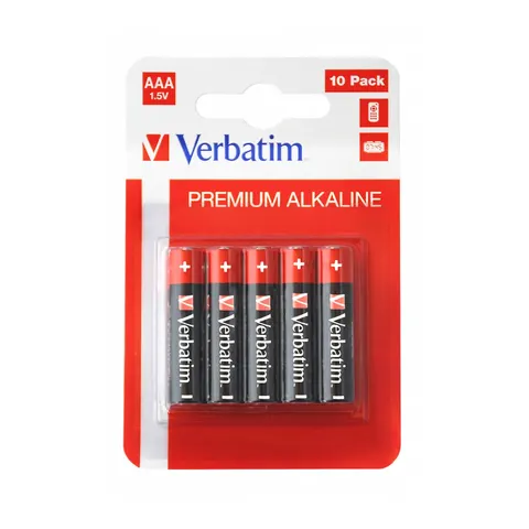 Baterie alcalină Verbatim, AAA, LR3, 10 bucăți, 1.5 V