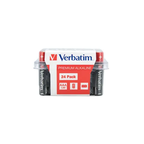 Baterii alcaline Verbatim, AAA, 1.5 V, 24 bucăți
