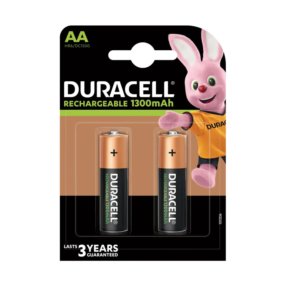 Baterie reîncărcabilă Duracell, NiMH, AA, 1300 mAh, 2 buc.