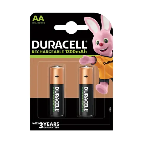 Baterie reîncărcabilă Duracell, NiMH, AA, 1300 mAh, 2 buc.