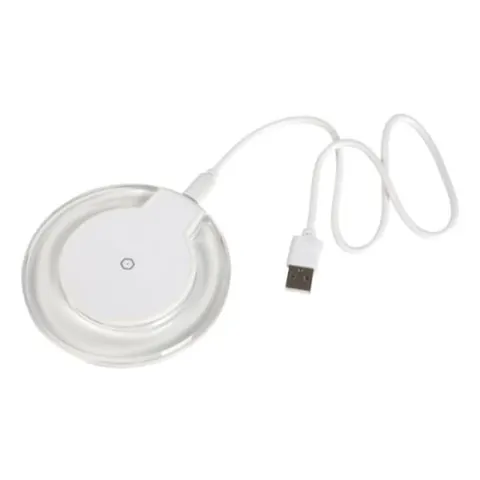 TOPS Stație de încărcare wireless prin inducție, transparent/alb