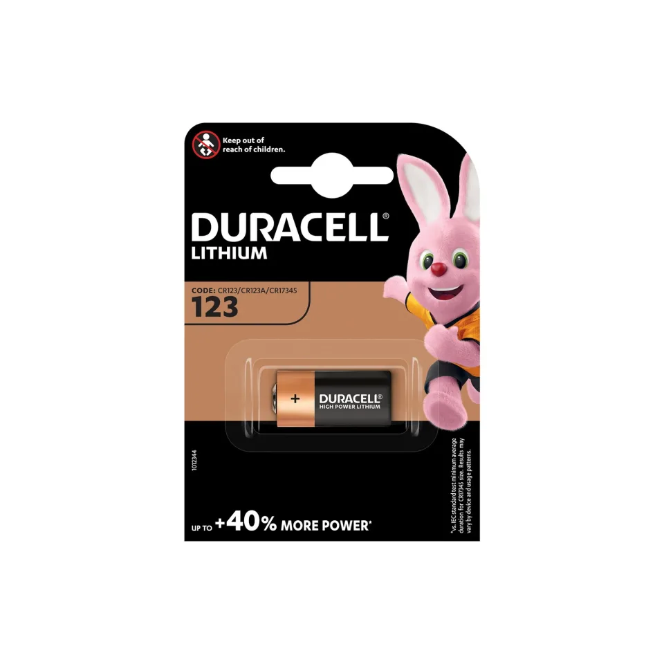 Baterie litiu Duracell Specialty CR123, 3 V