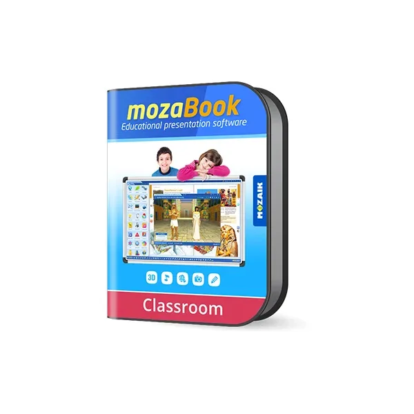 Software pentru tablă interactivă MozaBook Classroom, educațional, Windows