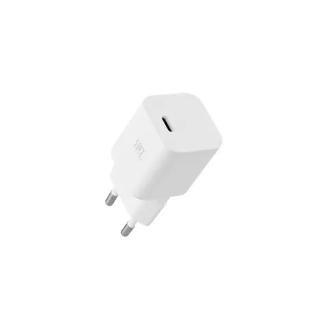 Încărcător pentru telefon TNB, cu cablu USB Type C, 20 W, alb