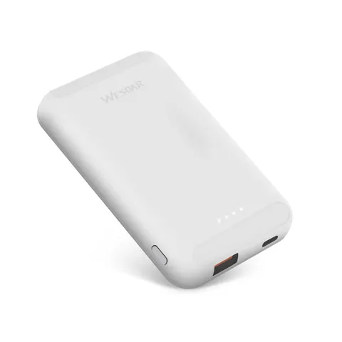 Baterie externă Wesdar S293, 5000 mAh, albă
