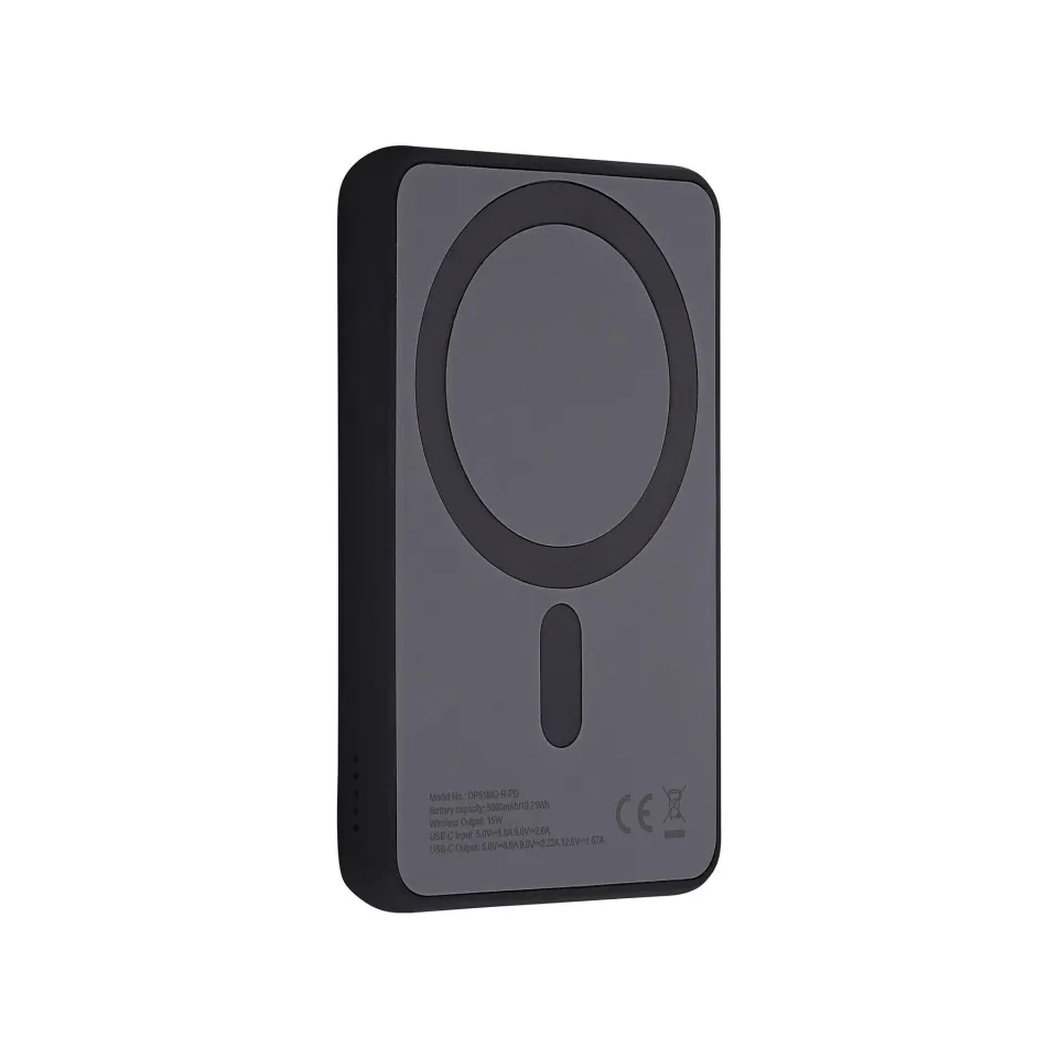 Baterie externă TNB Magsafe, 5000 mAh, 20 W, USB Type-C, negru