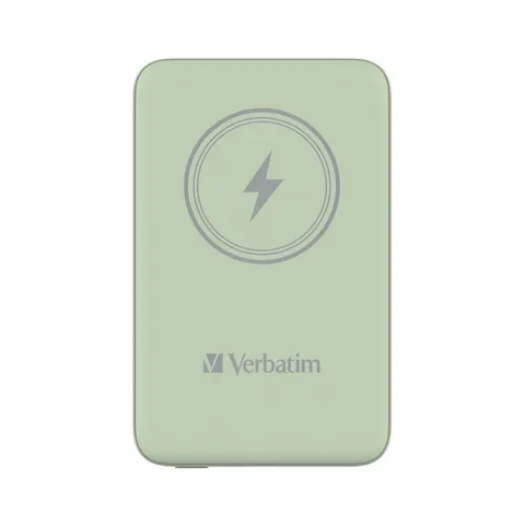 Baterie externă Verbatim Charge 'n' Go, magnetică, 10000 mAh, USB Type-C, verde