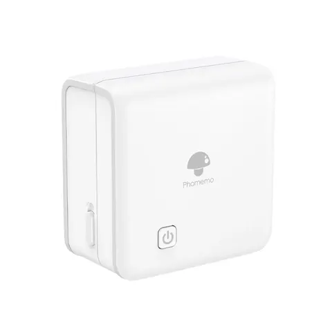 Imprimantă Phomemo M02 PRO-WH, portabilă, mini, fără cerneală, lățime maximă etichetă 53 mm, albă