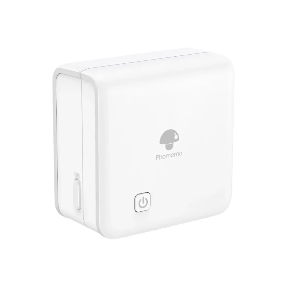 Imprimantă Phomemo M02 PRO-WH, portabilă, mini, fără cerneală, lățime maximă etichetă 53 mm, albă