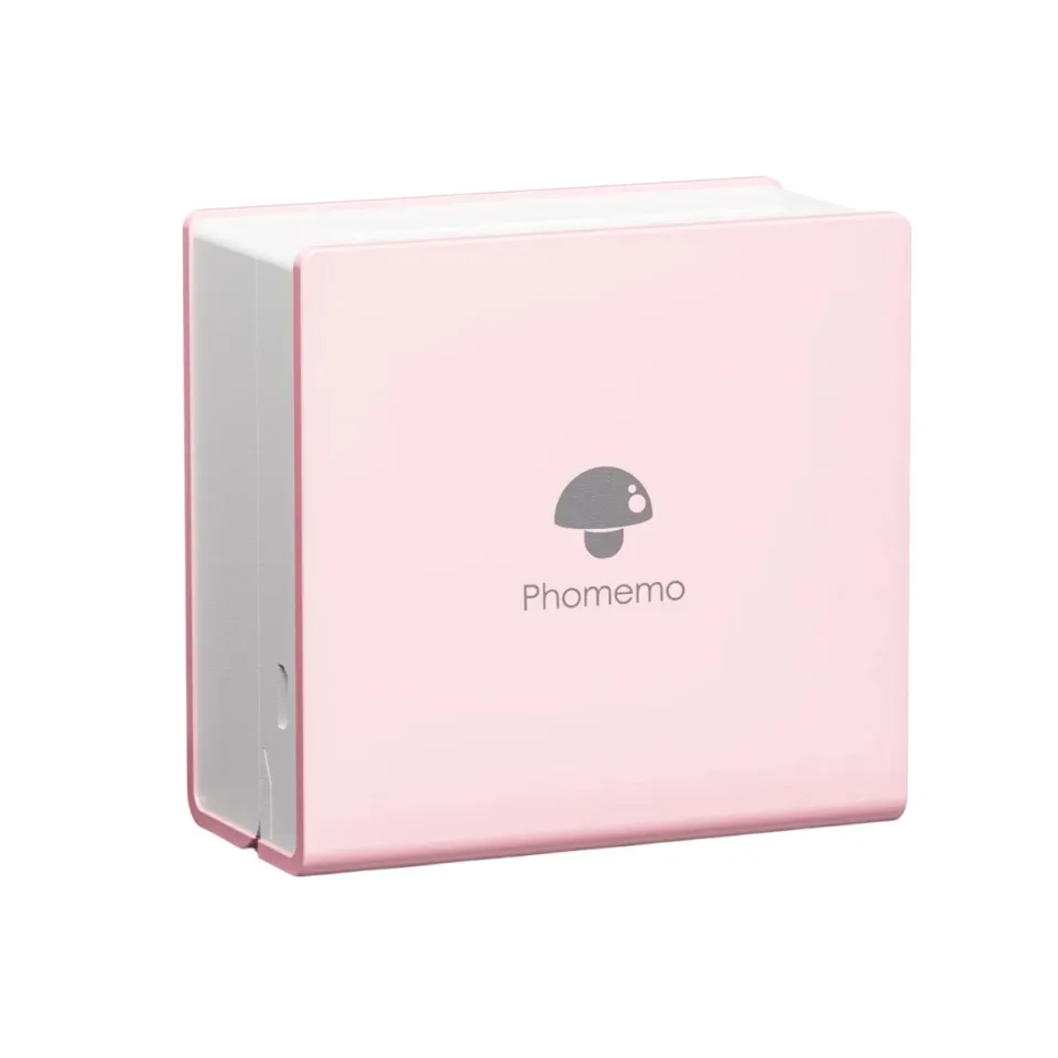 Imprimantă Phomemo M02-PK, portabilă, mini, fără cerneală, lățime maximă etichetă 53 mm, roz