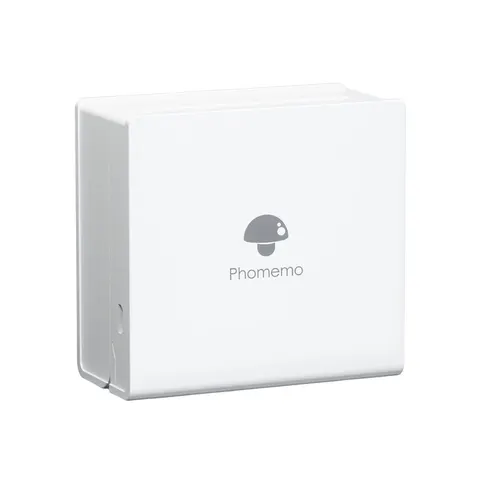 Imprimantă Phomemo M02-WH, portabilă, mini, fără cerneală, lățime maximă etichetă 53 mm, albă