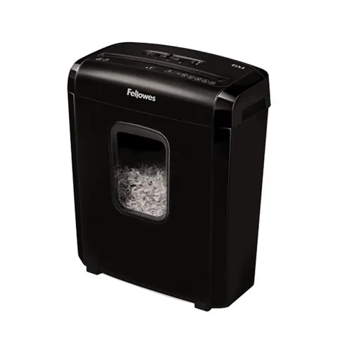 Distrugător de documente Fellowes Powershred 6M, Micro Cut, 13 L, P-4, Mini-Cut, timp de funcționare 5 min