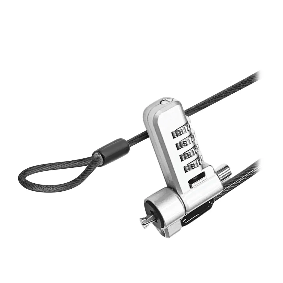 Cablu pentru lacăt TNB Tbar, cu cod, 3 în 1, lungime 1.8 m