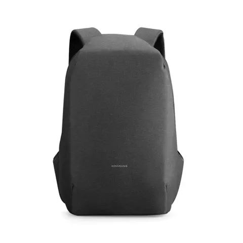 Rucsac pentru laptop Kingsons Shadow Pro, 15.6'', poliester impermeabil/cu strat PVC, 20 L, negru