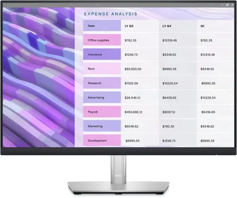 Monitor Dell P2423, 23.8'', LED, 1920 x 1200, 300 cd/m2, 5 ms, HDMI, VGA, USB, negru