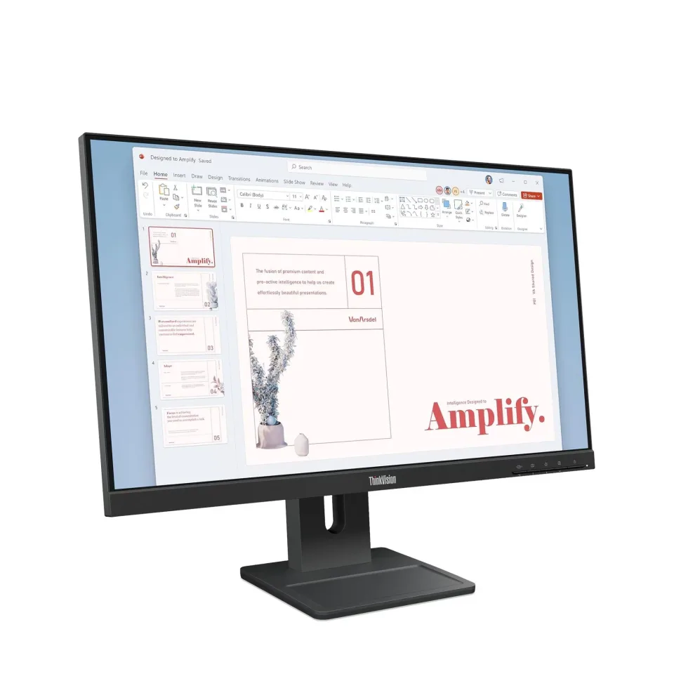 Monitor Lenovo ThinkVision E24-40, 23.8'', Display Port, VGA, IPS, 16:9, 250 cd/m2, 6 ms