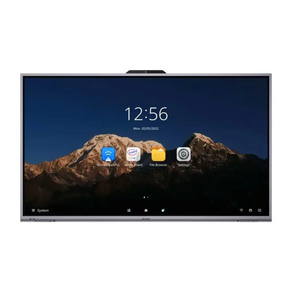 Ecran interactiv Hikvision DS-D5B75RB/D, 75'', cu cameră, DLED, 350 cd/m2, 6 ms
