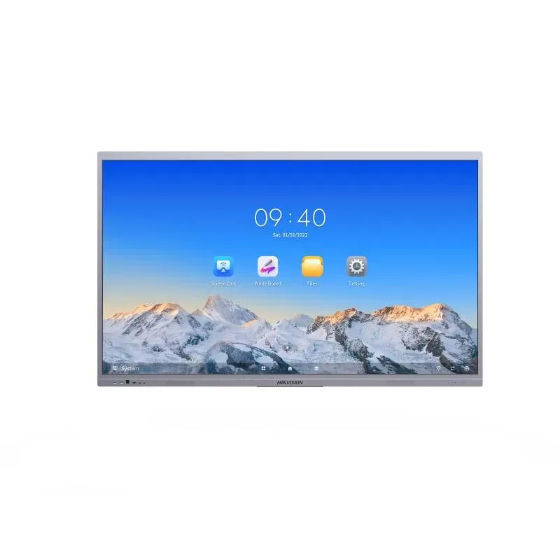 Display interactiv Hikvision DS-D5C75RB/A, 75'', NFC, DLED, 16:9, 400 cd/m2