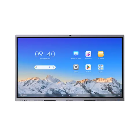 Display interactiv Hikvision DS-D5C65RB/B, 65'', NFC, EDLA, cu cameră, DLED, 400 cd/m2, 60 Hz