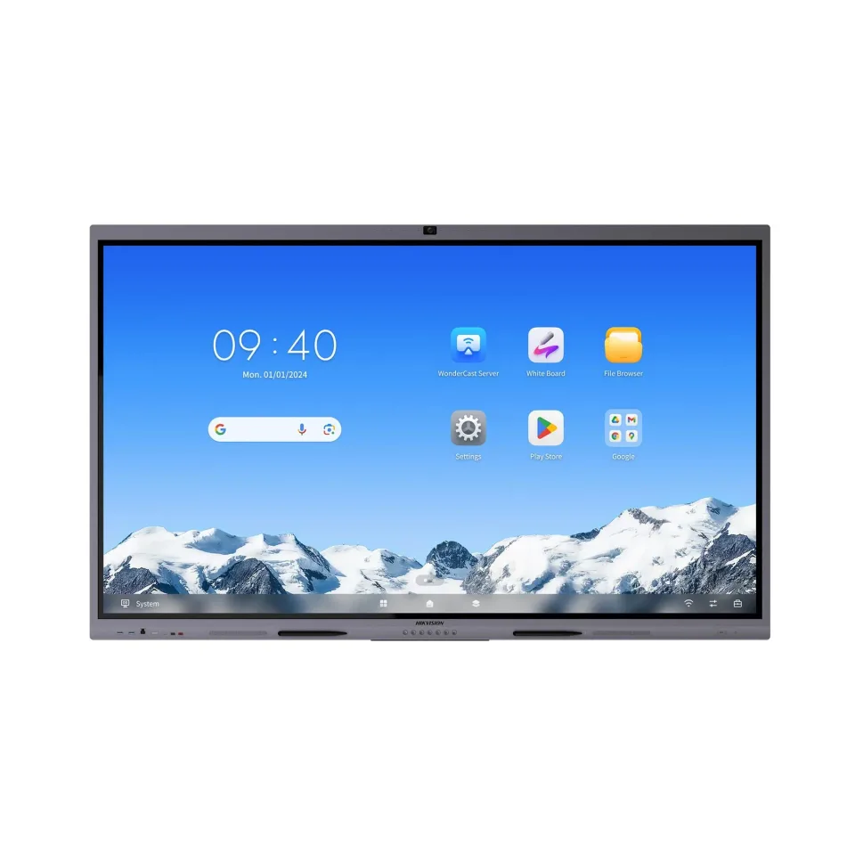 Display interactiv Hikvision DS-D5C65RB/B2L, 65'', EDLA, cu cameră, DLED, 60 Hz