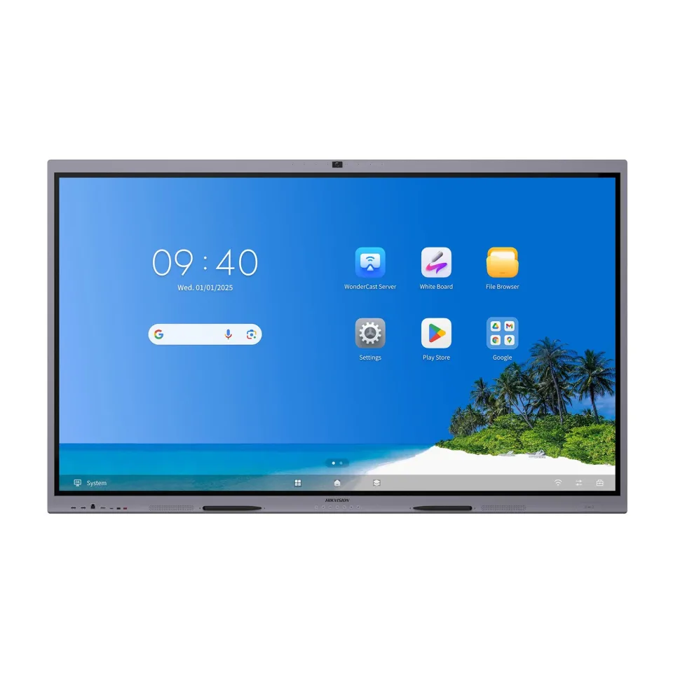 Hikvision Display interactiv DS-D5B75RB/FP, 75'', NFC, EDLA, cu cameră, DLED, 450 cd/m², 60 Hz