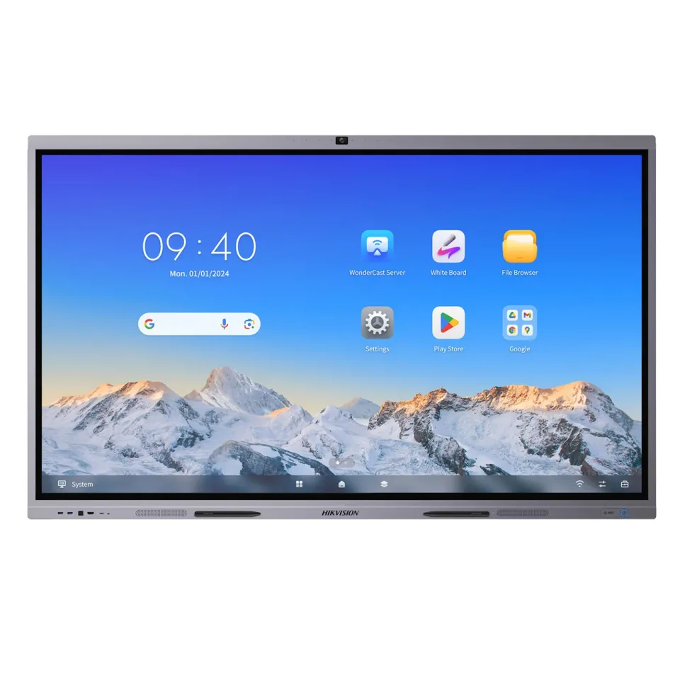 Hikvision Display interactiv DS-D5C98RB/B, 98'', cu cameră, EDLA, DLED, 600 cd/m², 60 Hz