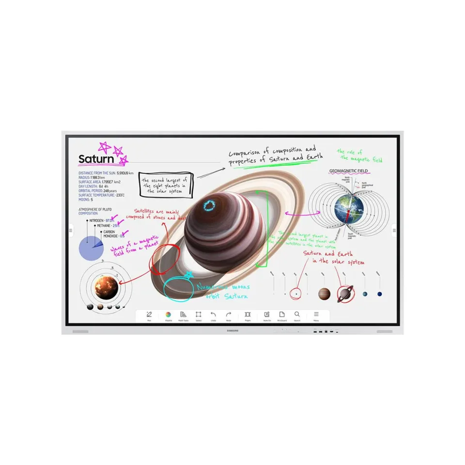 Display interactiv Samsung Flip 4 Pro, 75'', Led, 8ms, 350cd, HDMI, VA, 16:9, 72.2 kg