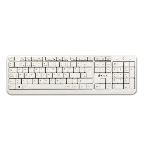 Tastatură NGS Spike, cu cablu 1.4 m, chirilic, USB, 12 butoane rapide, albă