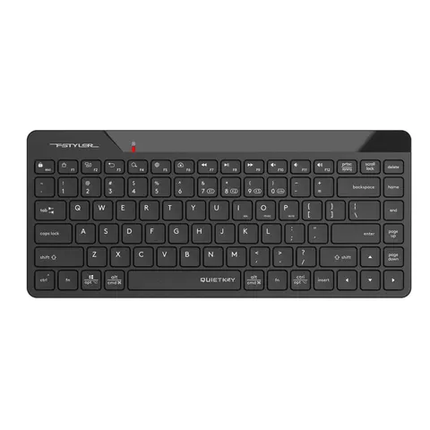 Tastatură A4Tech Fstyler FBK22, silențioasă, 2.4 GHz, Bluetooth, Nano USB, AA, neagră