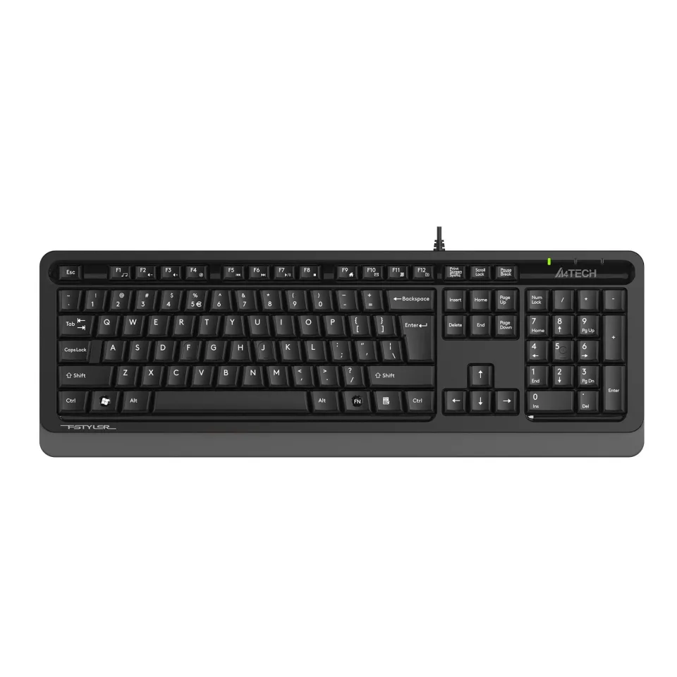 Tastatură A4Tech Fstyler FKS10, cu cablu 1.5 m, USB, negru