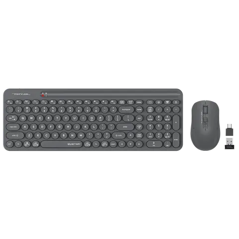Set A4Tech - tastatură și mouse Fstyler FG3300 Air 2, 2.4 GHz, negru