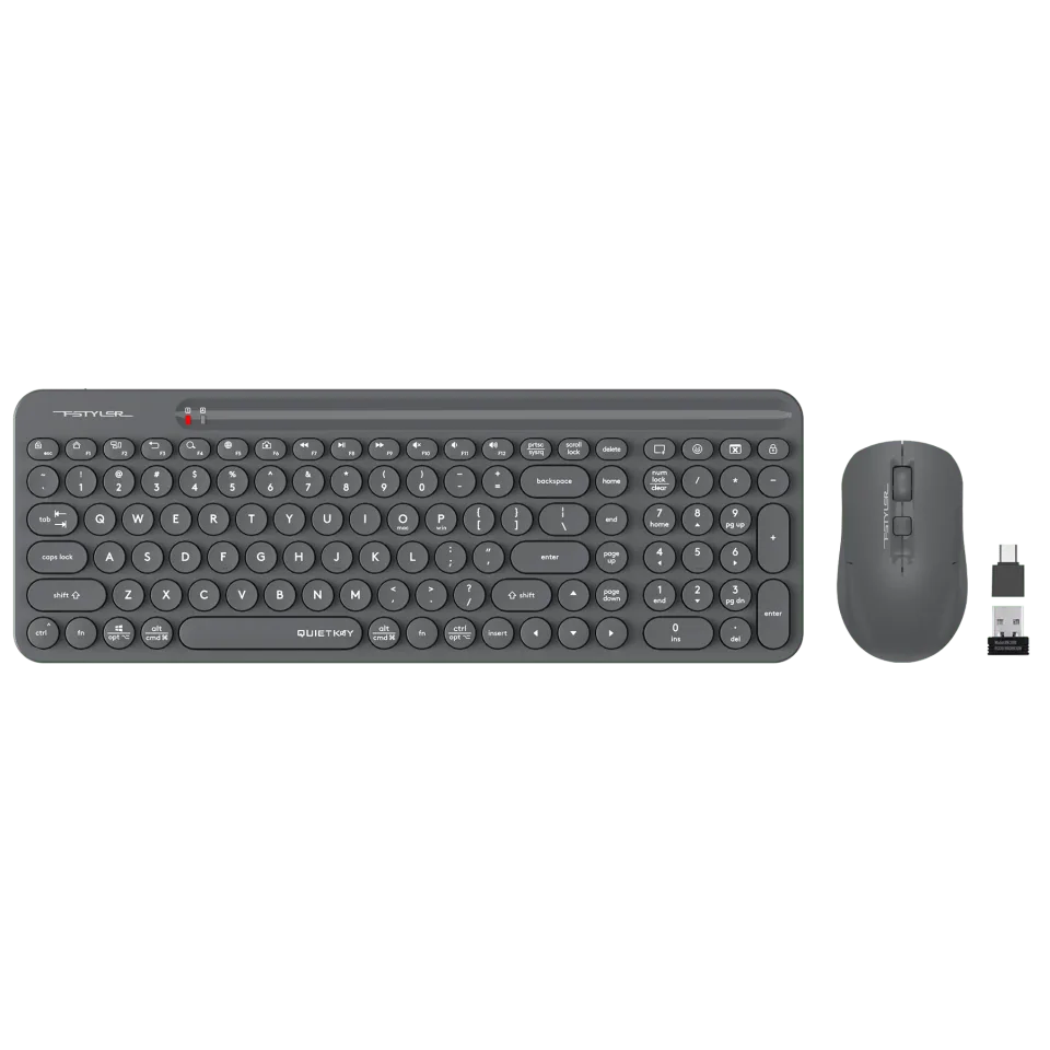Set A4Tech - tastatură și mouse Fstyler FG3300 Air 2, 2.4 GHz, negru