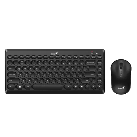 Set tastatură Genius și mouse LuxeMate Q8000, negru, USB Type-A, 4 butoane pe mouse, 12 butoane rapide pe tastatură