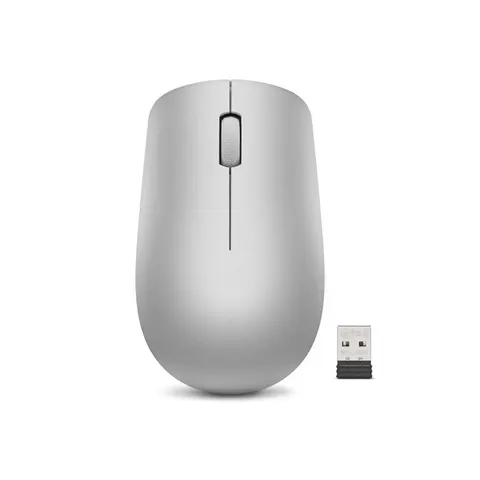 Mouse Lenovo 530 WL, wireless, USB, 1200 dpi, AA, gri