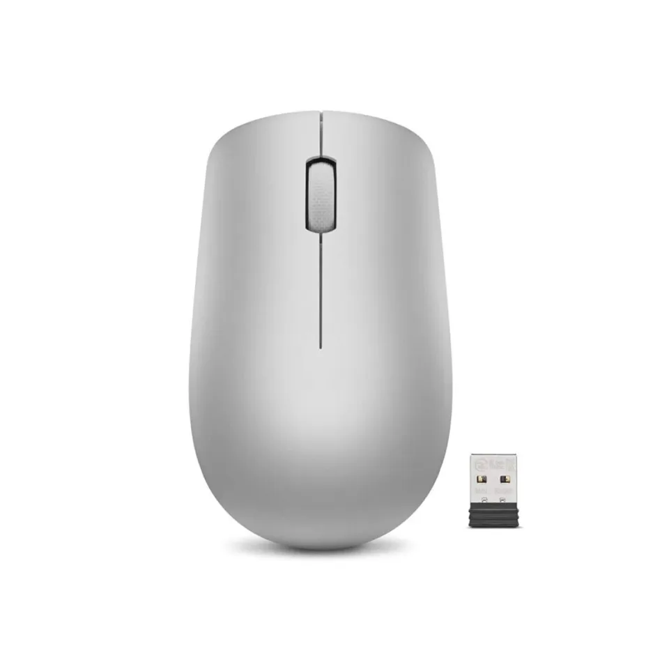 Mouse Lenovo 530 WL, wireless, USB, 1200 dpi, AA, gri