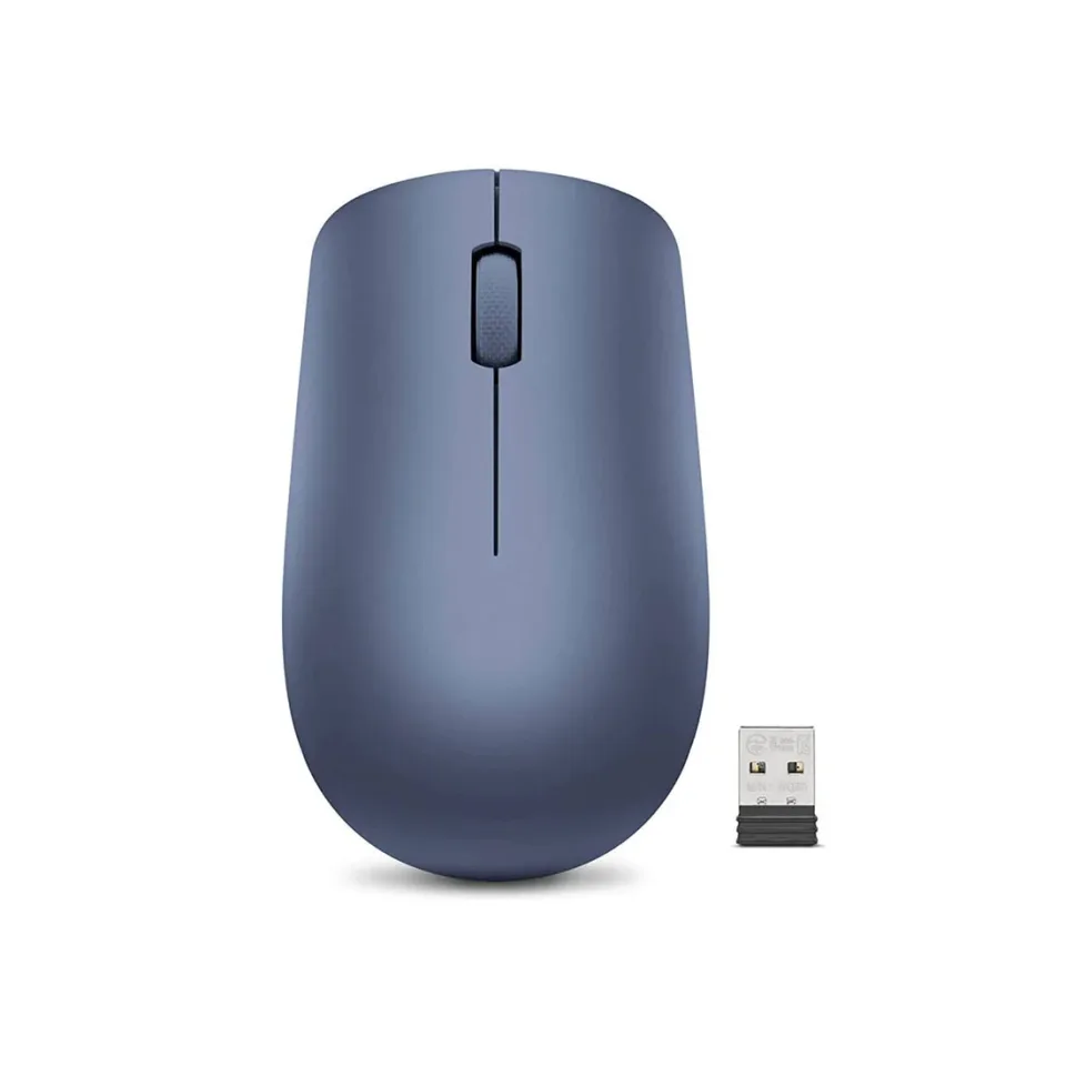 Mouse Lenovo 530 WL, wireless, USB, 1200 dpi, AA, albastru