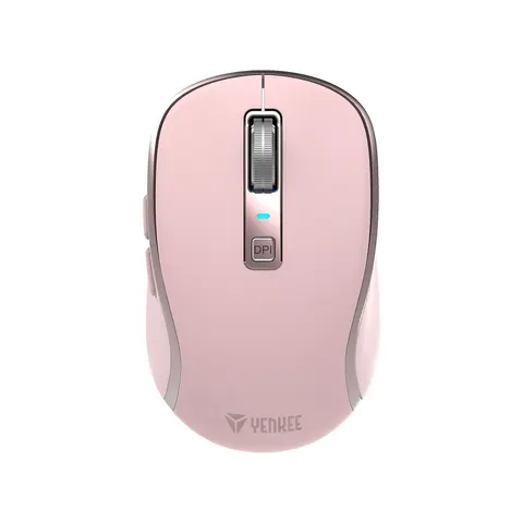 Mouse Yenkee YMS 2085PK, wireless, 2400 dpi, USB, 6 butoane, Li-Polymer, roz